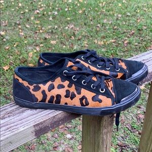Nine West leopard sneakers